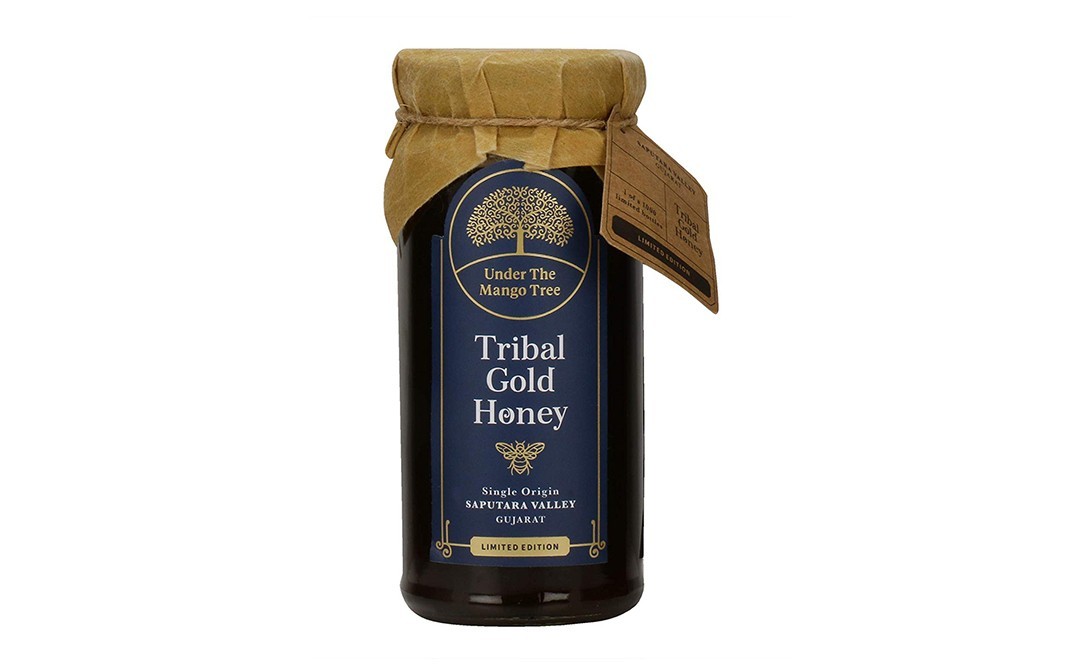 Under The Mango Tree Tribal Gold Honey    Glass Jar  325 grams